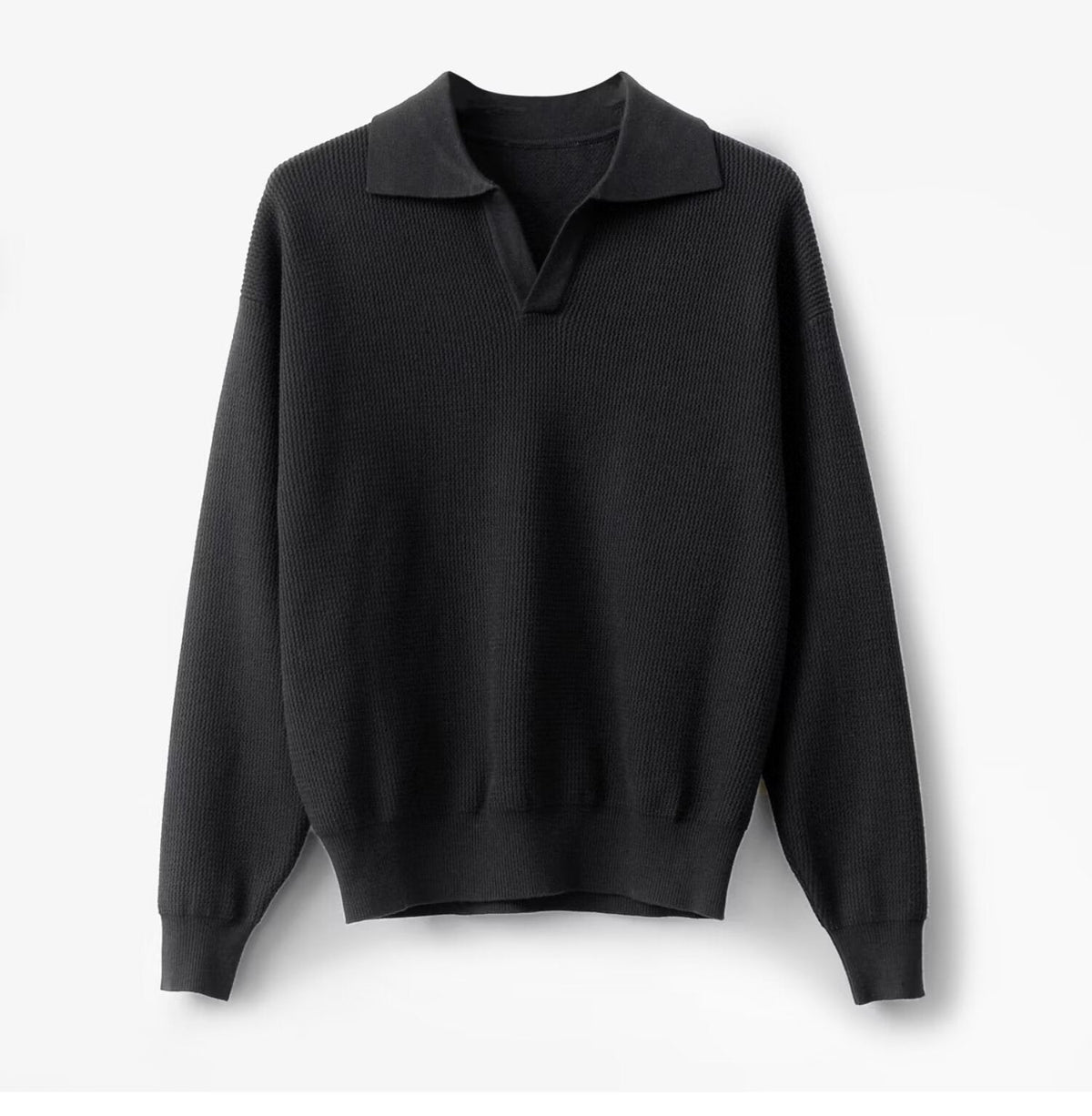 Men's Solid Color Loose Long Sleeves