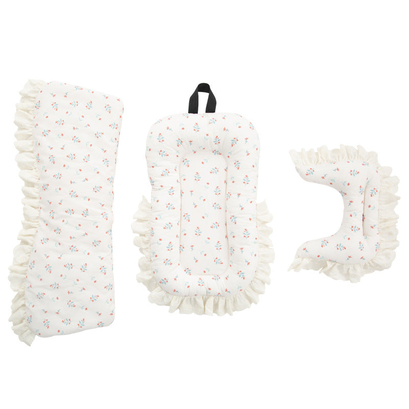 Pet Stroller Stylish Anti-Dirt Towel, Protective Pillow, Cute Three-Piece Set, Universal for Cats and Dogs, Removable and Washable Edge Pad Wholesale