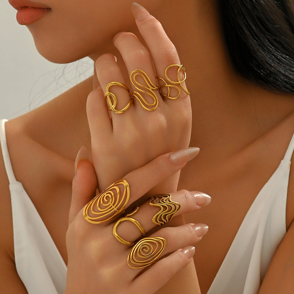 Geometric Irregular Open Ring