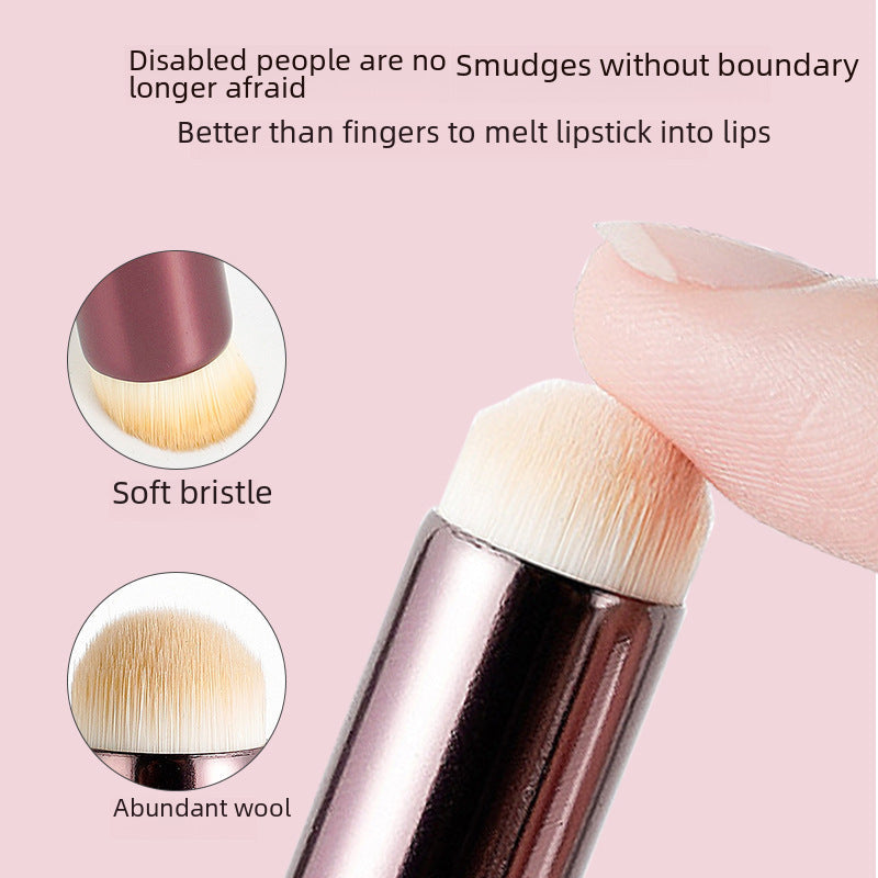 Round head lip brush wholesale girl lip halo concealer brush makeup brush beginner portable lipstick brush beauty makeup tools