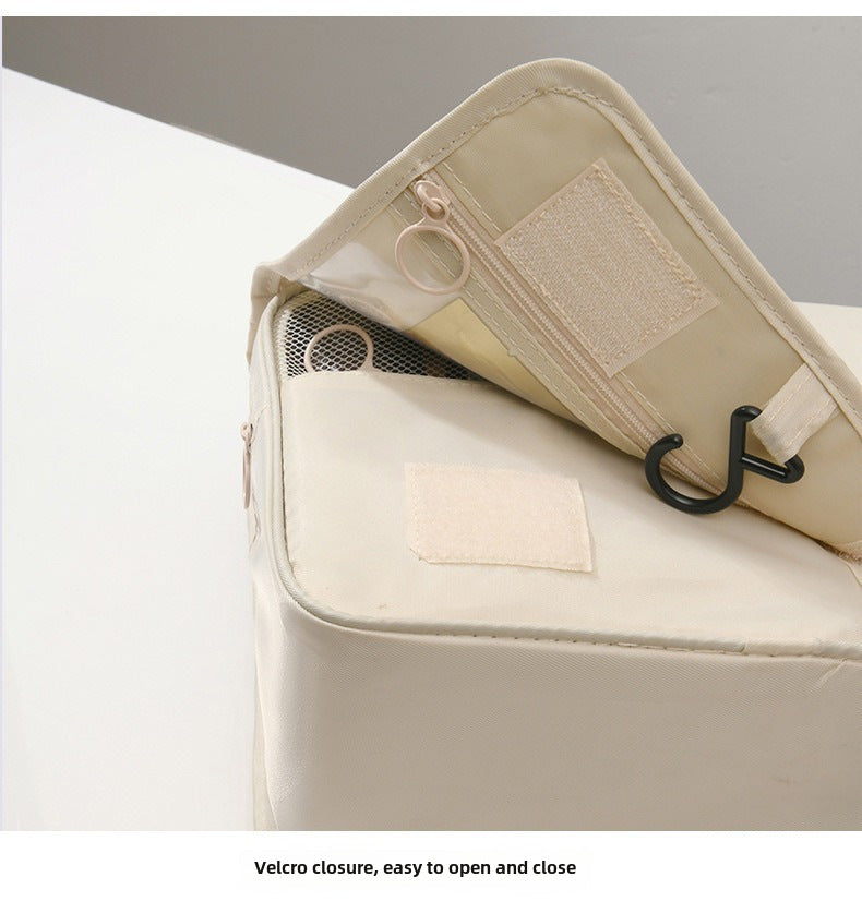 Light luxury ins style waterproof portable cosmetic bag simple clothing Travel large capacity toiletries storage bag wholesale
