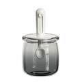 Retractable Seasoning Box Glass Kitchen Seasoning Jar Spoon Lid Integrated Monosodium Glutamate Seasoning Jar Household Salt Jar Seasoning Bottle suit