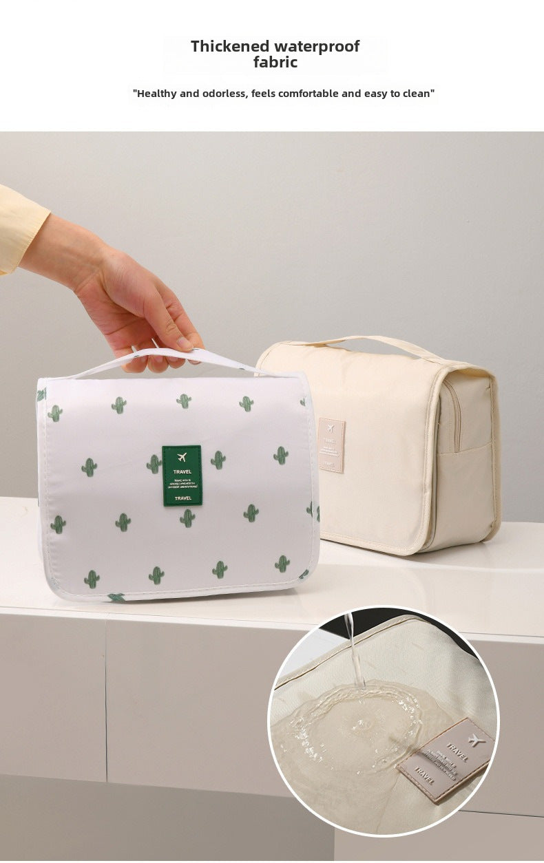 Light luxury ins style waterproof portable cosmetic bag simple clothing Travel large capacity toiletries storage bag wholesale