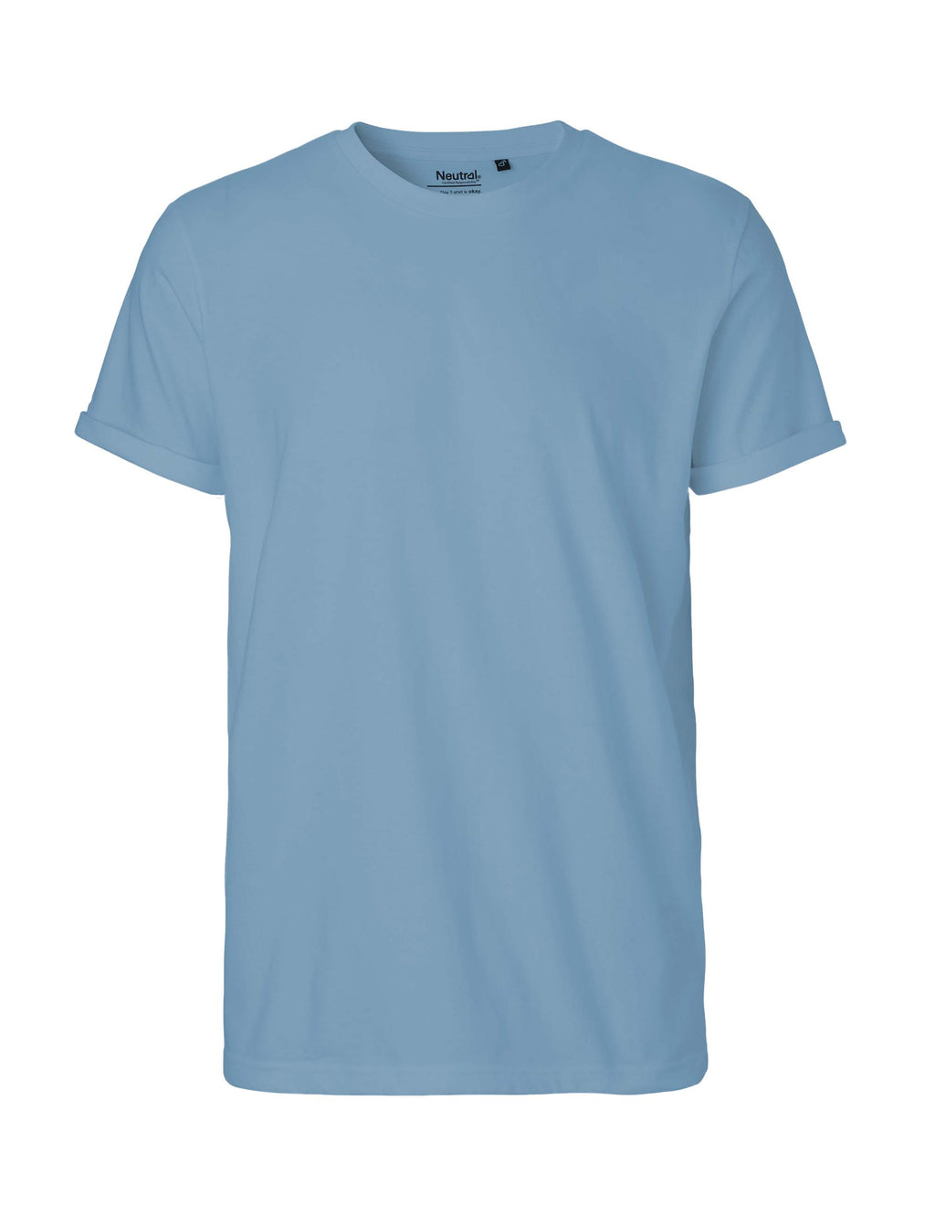 Fairtrade Organic Rolled Sleeve T-shirt: Mens