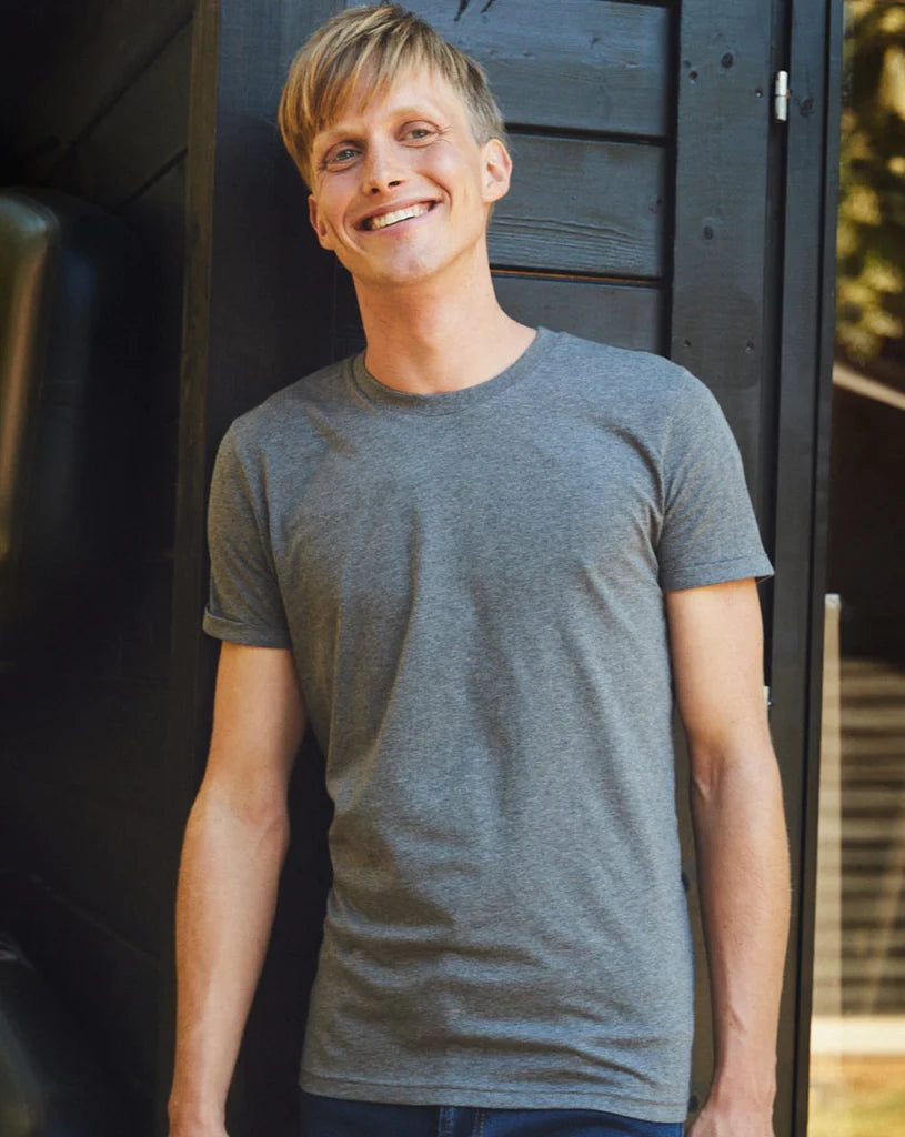Fairtrade Organic Rolled Sleeve T-shirt: Mens