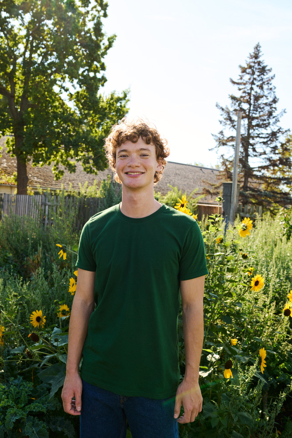 Fairtrade Organic Rolled Sleeve T-shirt: Mens