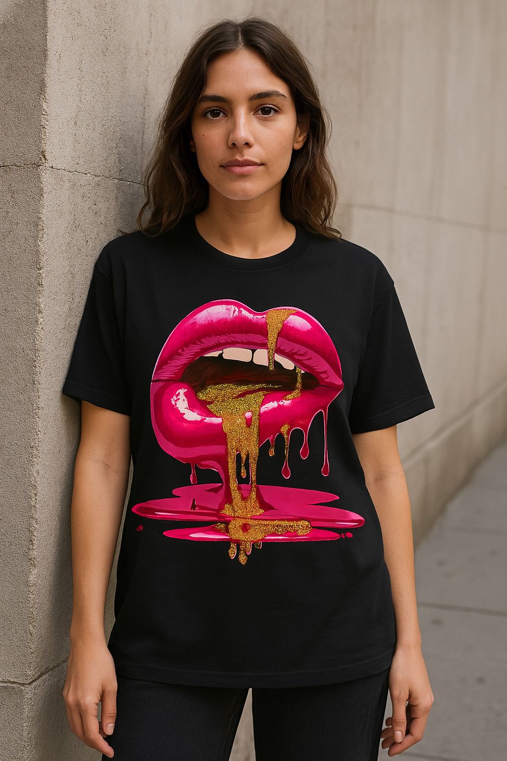 Lip Graphic Printed T-Shirt