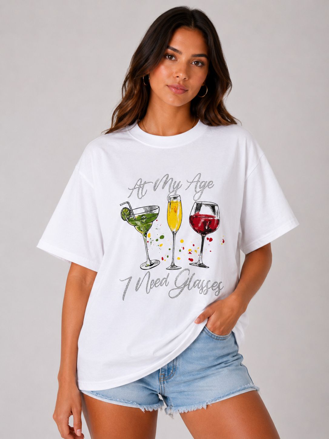 At My Age I Need Glasses Graphic T-Shirt