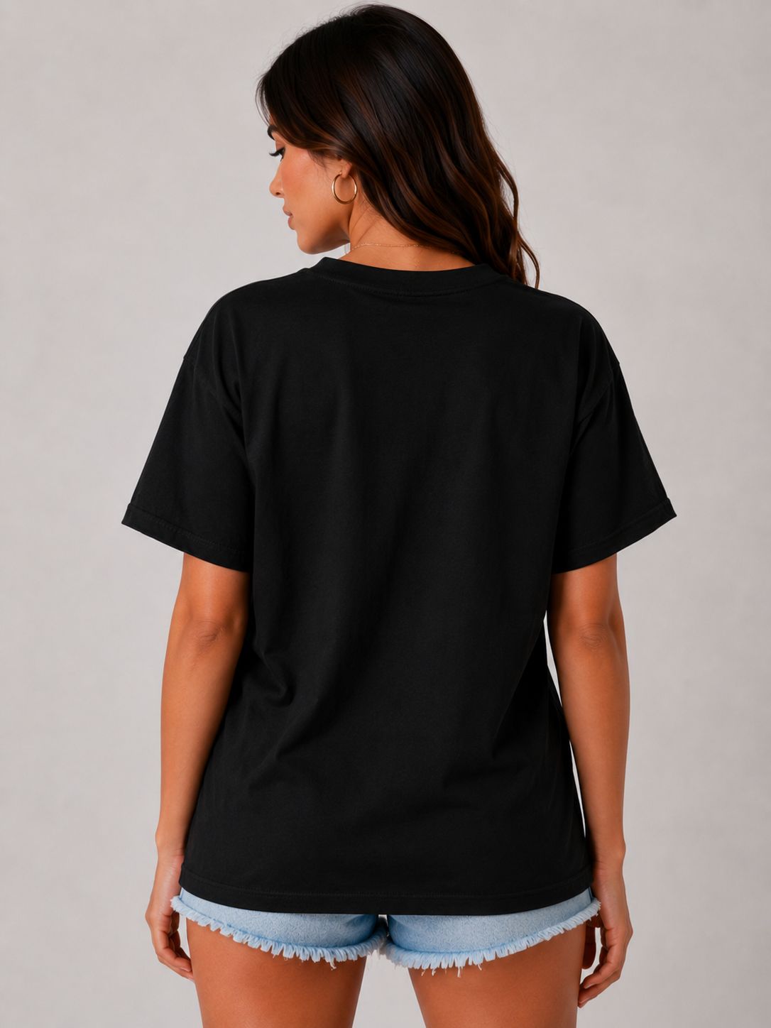 Leopard print & heart graphic design T-Shirt