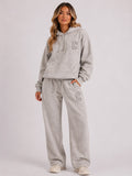 Acid Wash Oversized Hoodie & Wide Leg Jogger Co-Ord Set