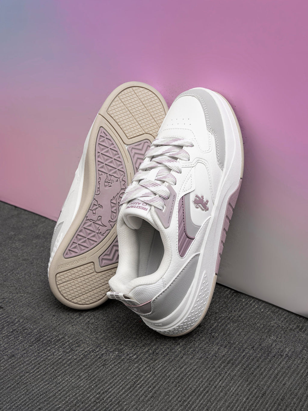 RedTape Womens Breathable Woven Chunky Low-Top Trainers
