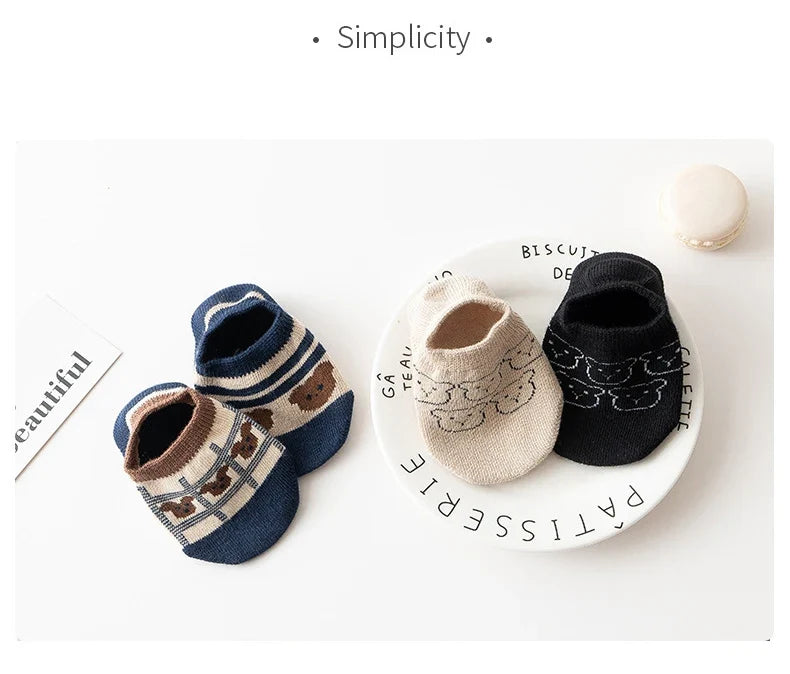 Spring Anti Slip Baby Socks Toddler Kids Floor Socks with Rubber Soles Autumn Newborn Baby Boy Girl Cartoon Cute Ball Warm Socks