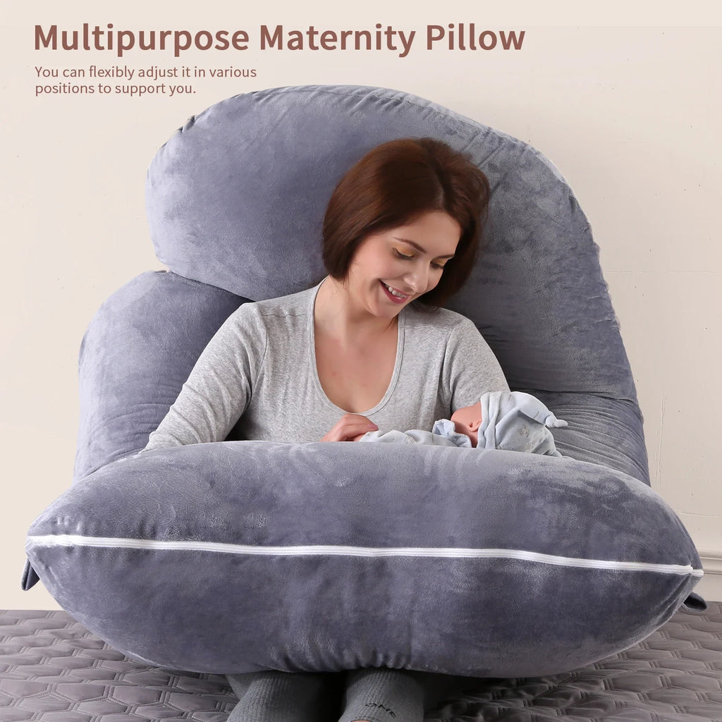 Pregnancy Pillows for Sleeping, G Shaped Full Body Maternity Pillow with Removable Cover - Support for Belly for Pregnant Women