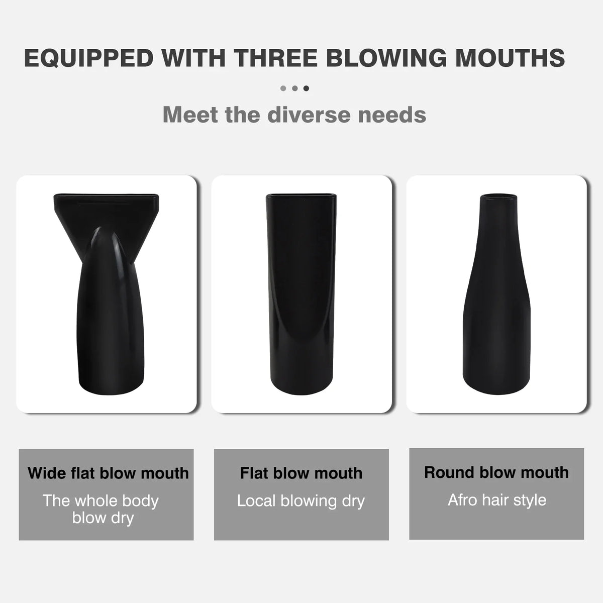 2800W Pet Dog Cat Grooming Hair Dryer Hairdryer Blaster Blower Low Noise Washer Heater with 2.5M Hose 3 Different Nozzles