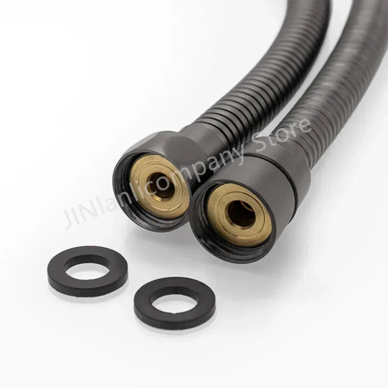 Shower Hose 1.5M Stainless Steel - Flexible Handheld Shower Head Pipe Explosion-Proof Bathroom