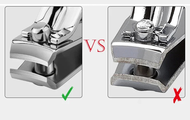 Ouriner Nail Clippers Stainless Steel Sharpest Nail Cutter Duty Curved Edge for Adult Men Women Swing Out Nail Cleaner/File