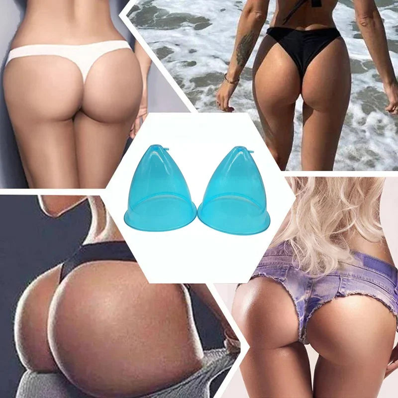 Body Sculpting Cups - 6pcs Silicone Vacuum Therapy Set for Breast/Butt Lifting, Lymphatic Drainage & Skin Tightening (BBL Massag