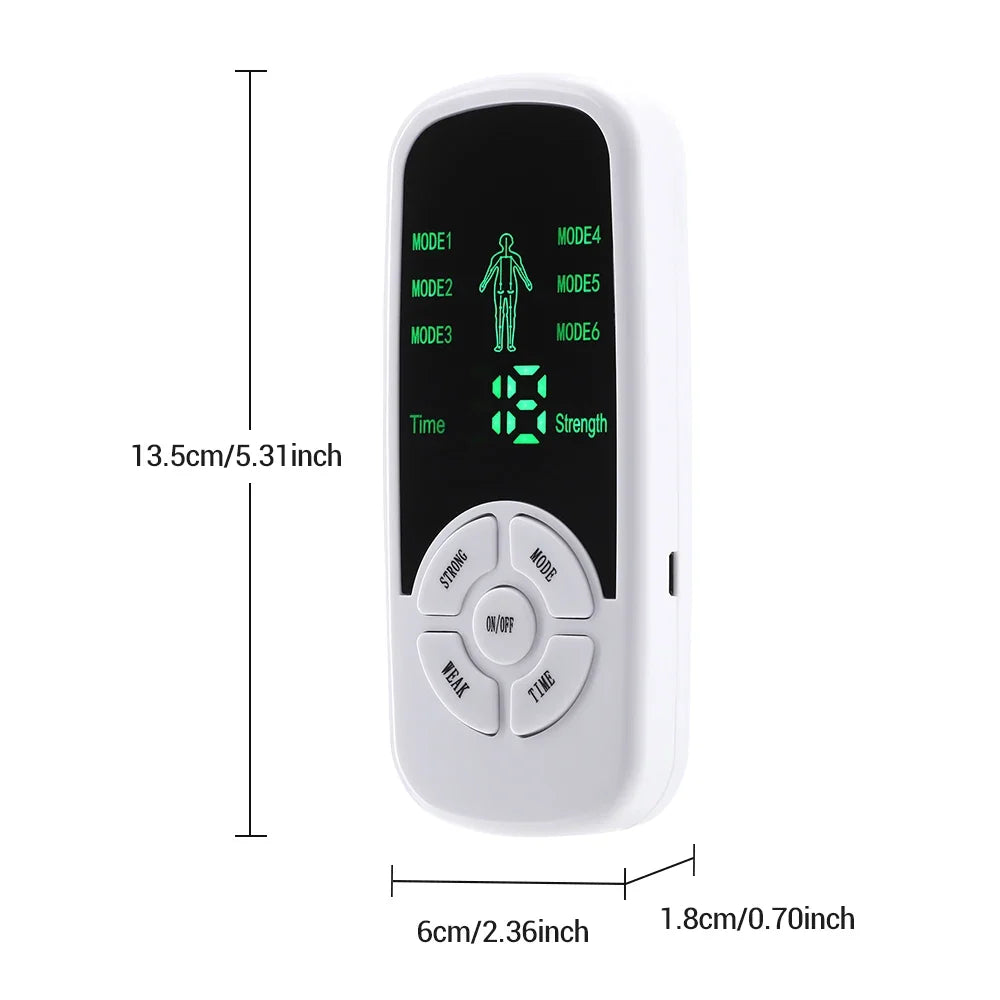 EMS Pulse Electric Muscle Stimulator Back Neck Body Massager Tens Acupuncture Meridian Physiotherapy Digital Massage Tools