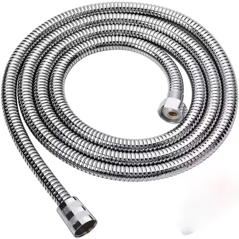 High Quality Grey 1.5m/ 2m /3m G1/2 Inch Flexible Shower Hose Stainless Steel Chrome Bathroom Water Head Shower Extension Pipe