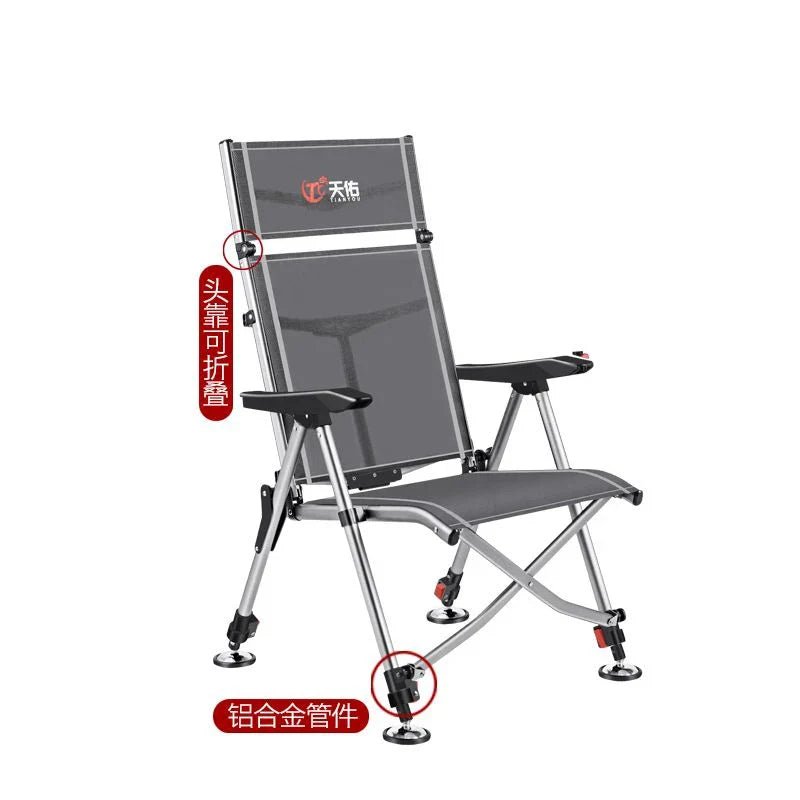 Aluminum Alloy European 낚시의자 Fishing Chair Foldable 캠핑의자 Thickened 낚시좌대 Portable 민물낚시의자 camping chair кресло для рыбалки