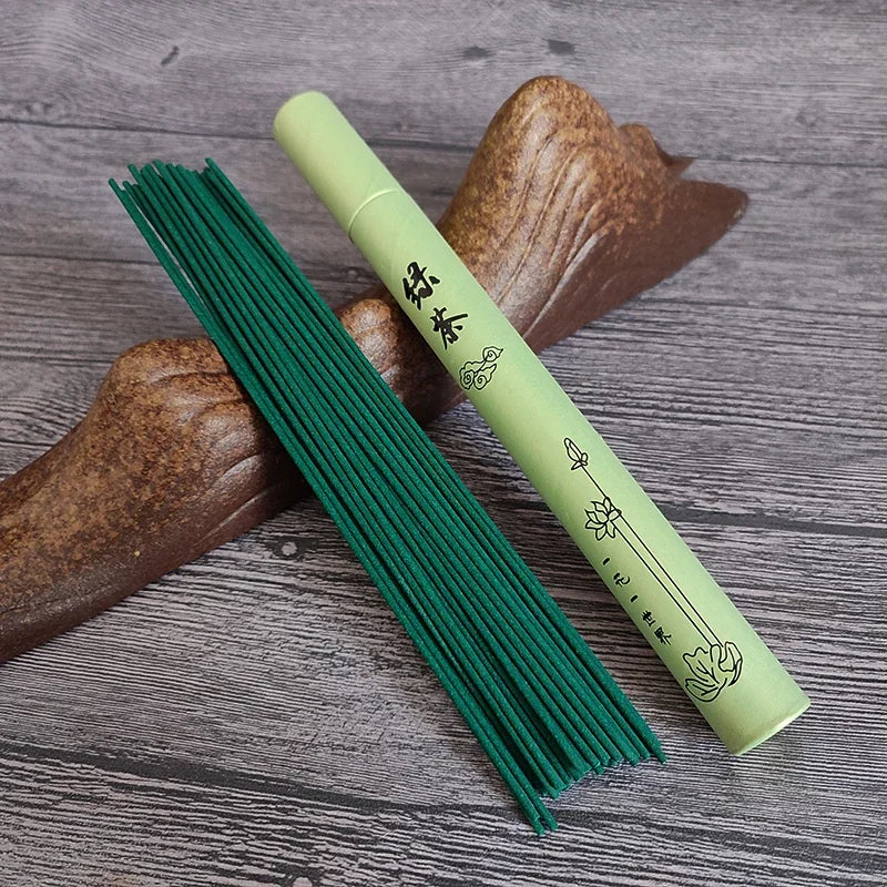 Y 40Pcs Natural Sandalwood Incense Sticks Home Incense Stick Aroma Blessing Ceremony Pray Buddha Incense Lavender Green Tea Rose