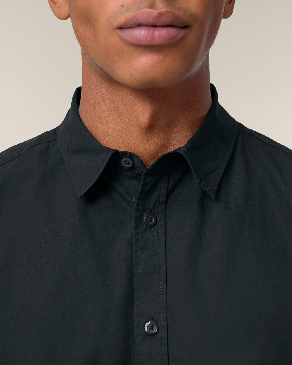 Organic Poplin Long Sleeve Shirt: Mens