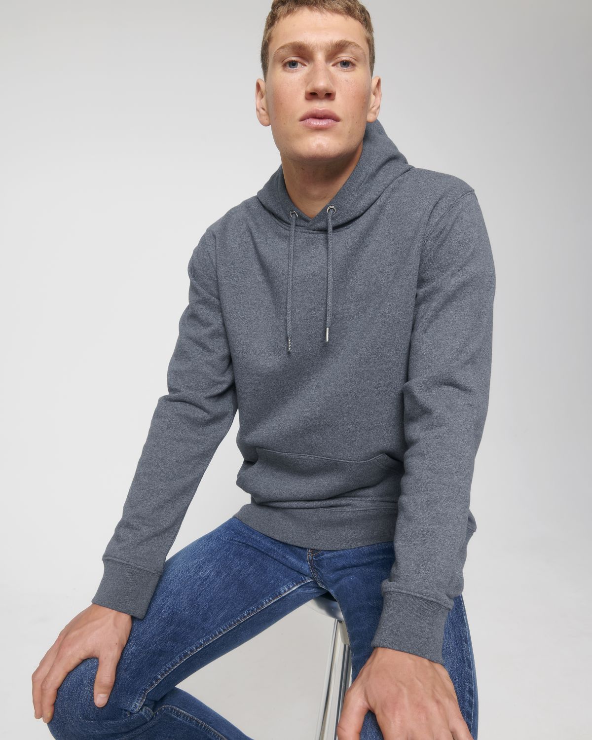 Regenerated Cotton Hooded Sweatshirt: Unisex