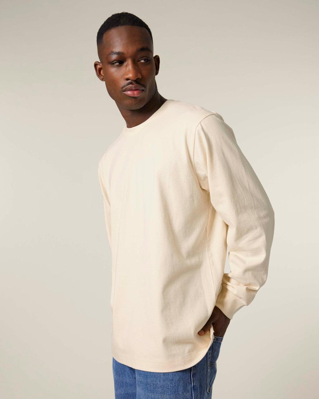 Organic Heavyweight Relaxed Long Sleeve T-shirt: Unisex