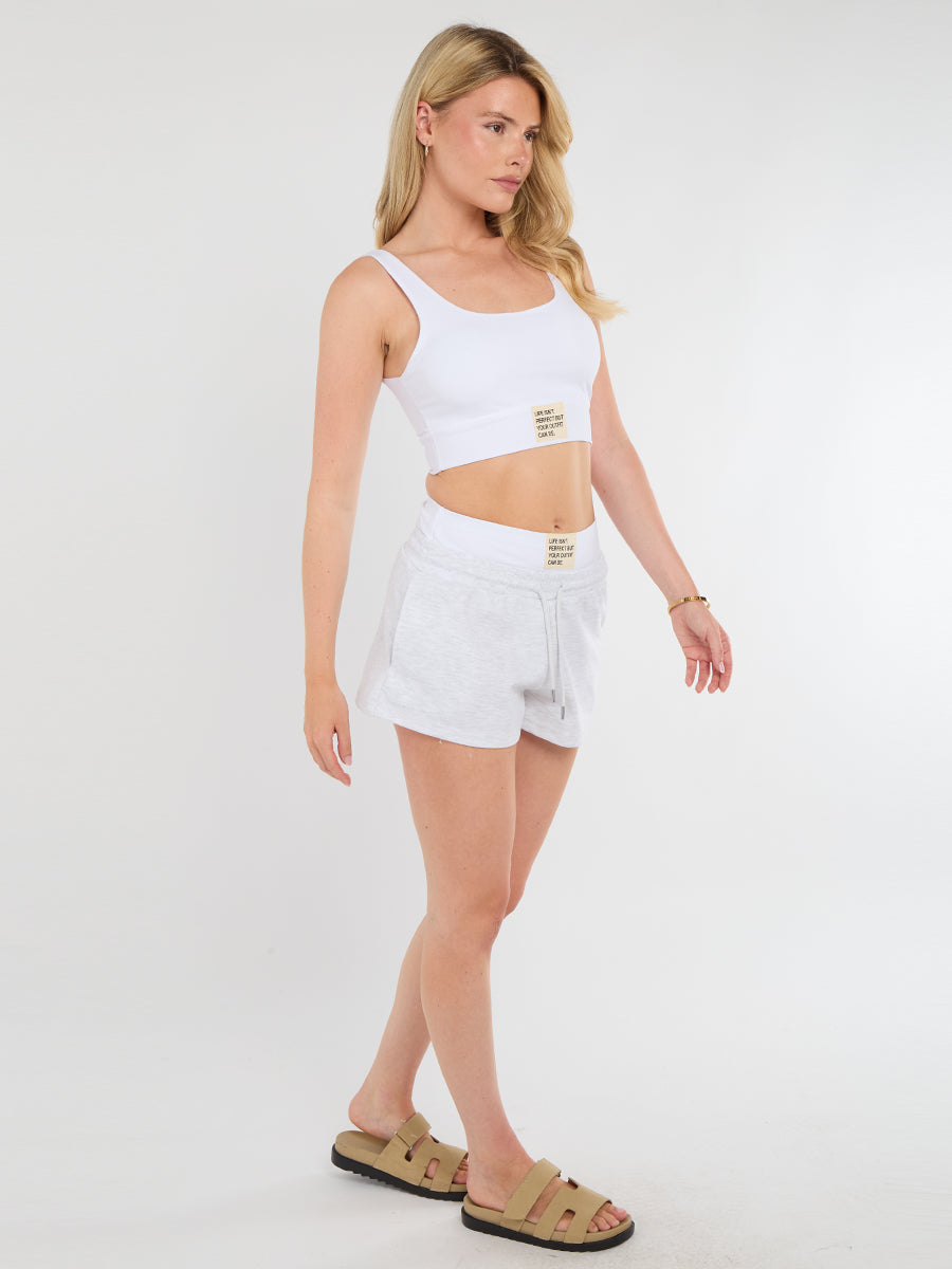 Ribbed Sports Bralet & Shorts Co-ord