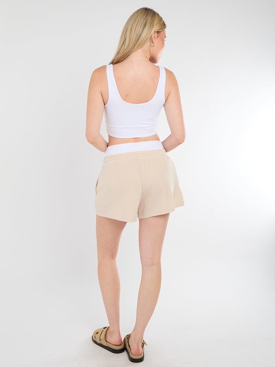 Ribbed Sports Bralet & Shorts Co-ord