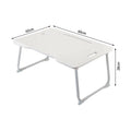 Foldable portable laptop bed desk with drawer for laptop, 60cmW x 42cmD x 28cmH
