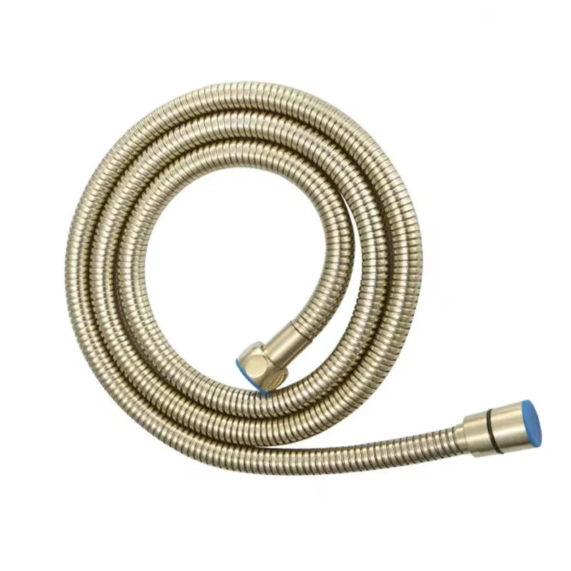 G1/2 " Flexible Brushed Gold Shower Hose 1.5m Antique Plumbing Hose Stainless Steel Gray Bathroom Water Head Shower head Pipe
