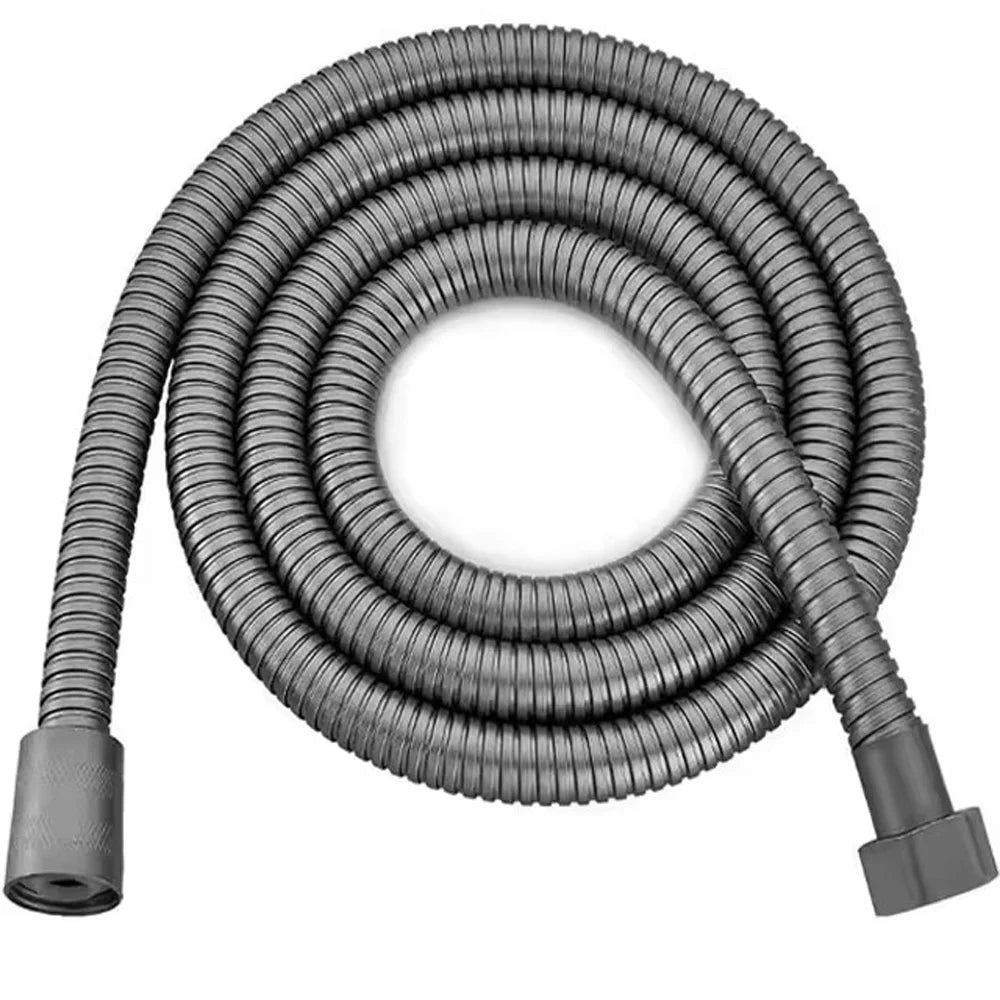 High Quality Grey 1.5m/ 2m /3m G1/2 Inch Flexible Shower Hose Stainless Steel Chrome Bathroom Water Head Shower Extension Pipe