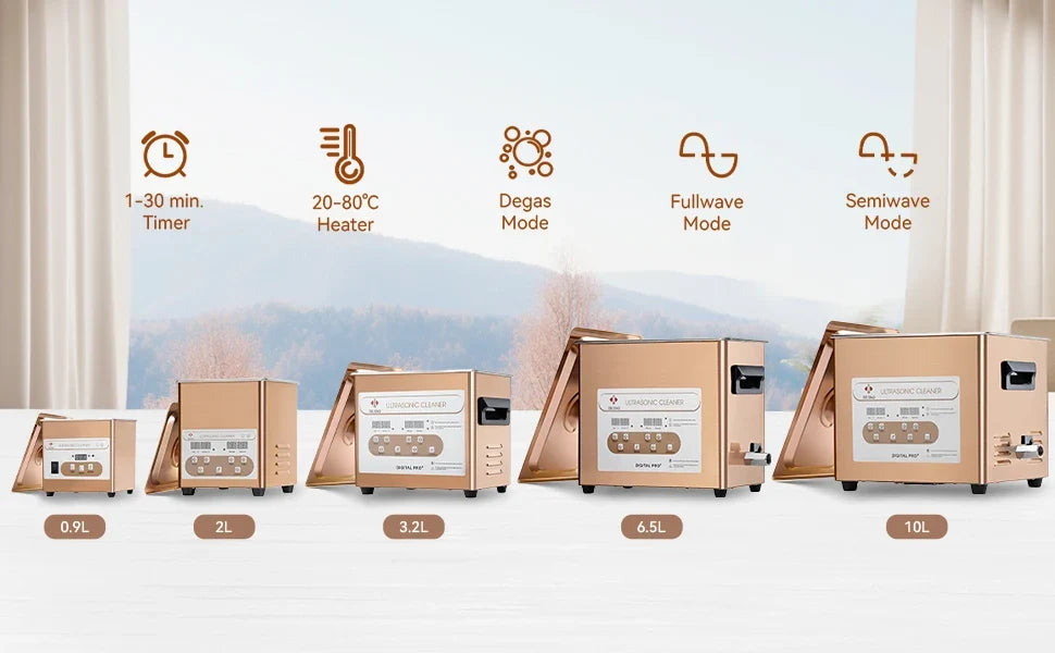 6.5L Ultrasonic Cleaner, 40kHz Ultrasonic Bath, Cleaning Machine For Jewellery Dental Motorbike Carburetor Auto Parts etc