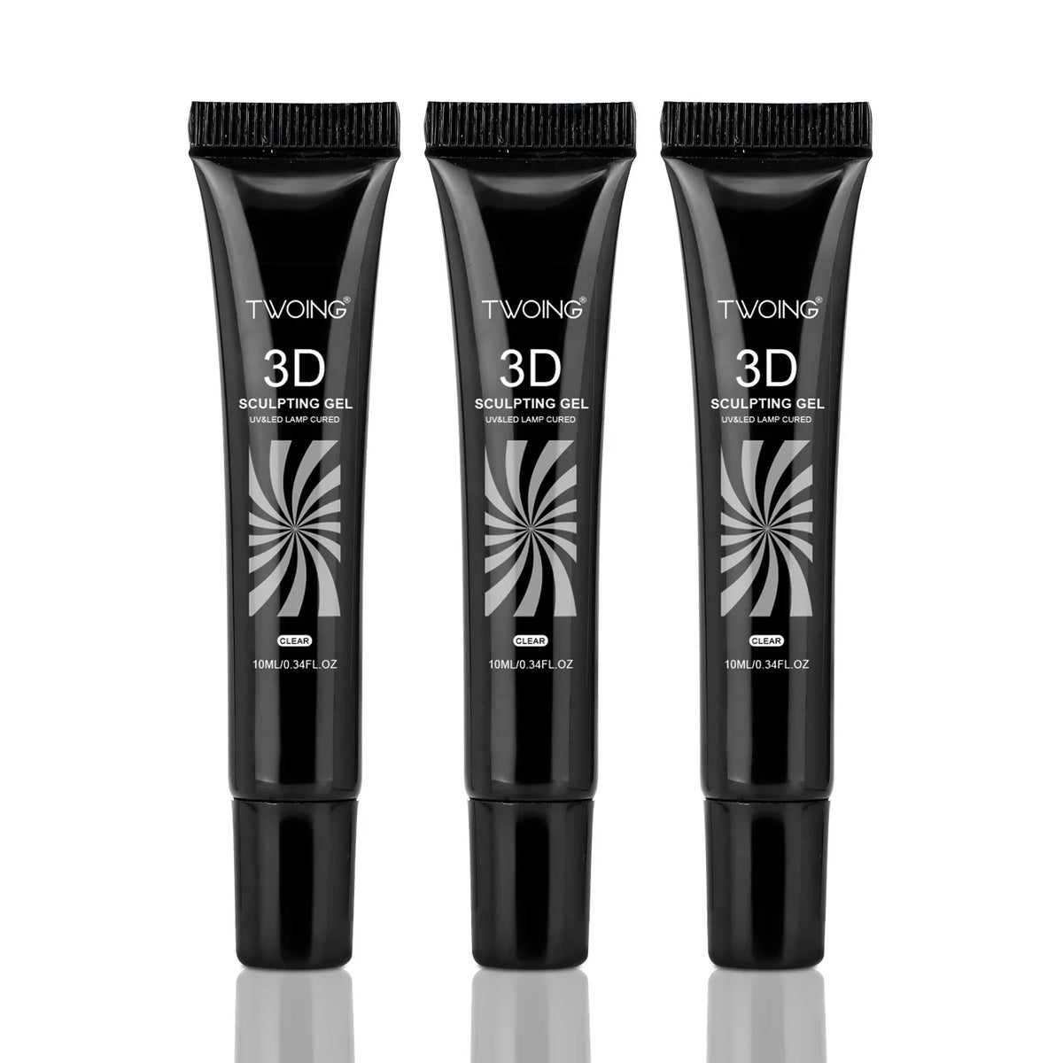 3pcs 3D Nail Art Gel - DIY Designs,Waterproof Sculpting gel，Waterproof Nail Art Design Gel for Intricate Carvings & Shapes 10ml