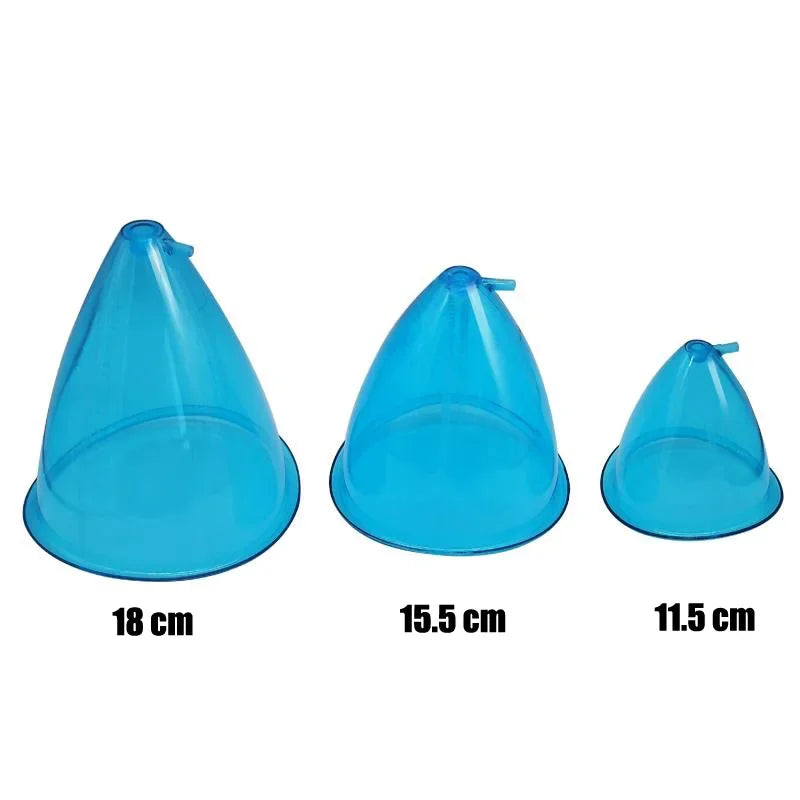 Body Sculpting Cups - 6pcs Silicone Vacuum Therapy Set for Breast/Butt Lifting, Lymphatic Drainage & Skin Tightening (BBL Massag