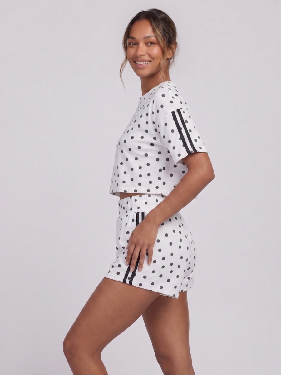 Polka Dot Short Sleeve Top & Shorts Co-Ord