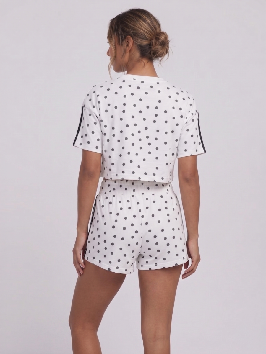 Polka Dot Short Sleeve Top & Shorts Co-Ord