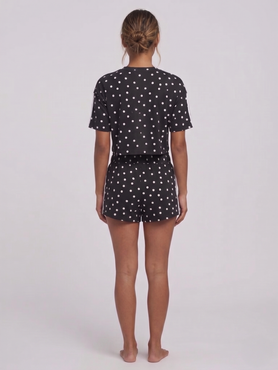 Polka Dot Short Sleeve Top & Shorts Co-Ord