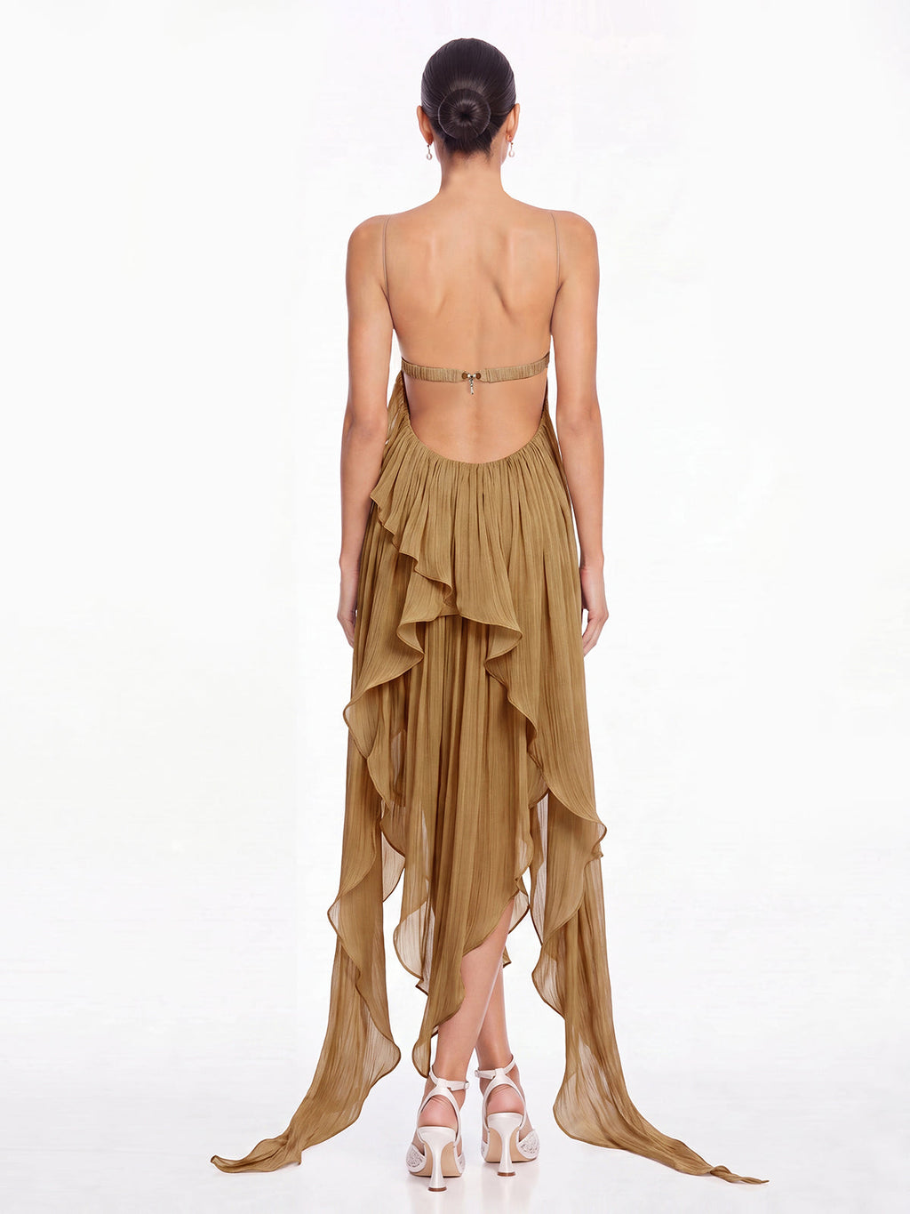Vareno Spaghetti Ruffle Dress