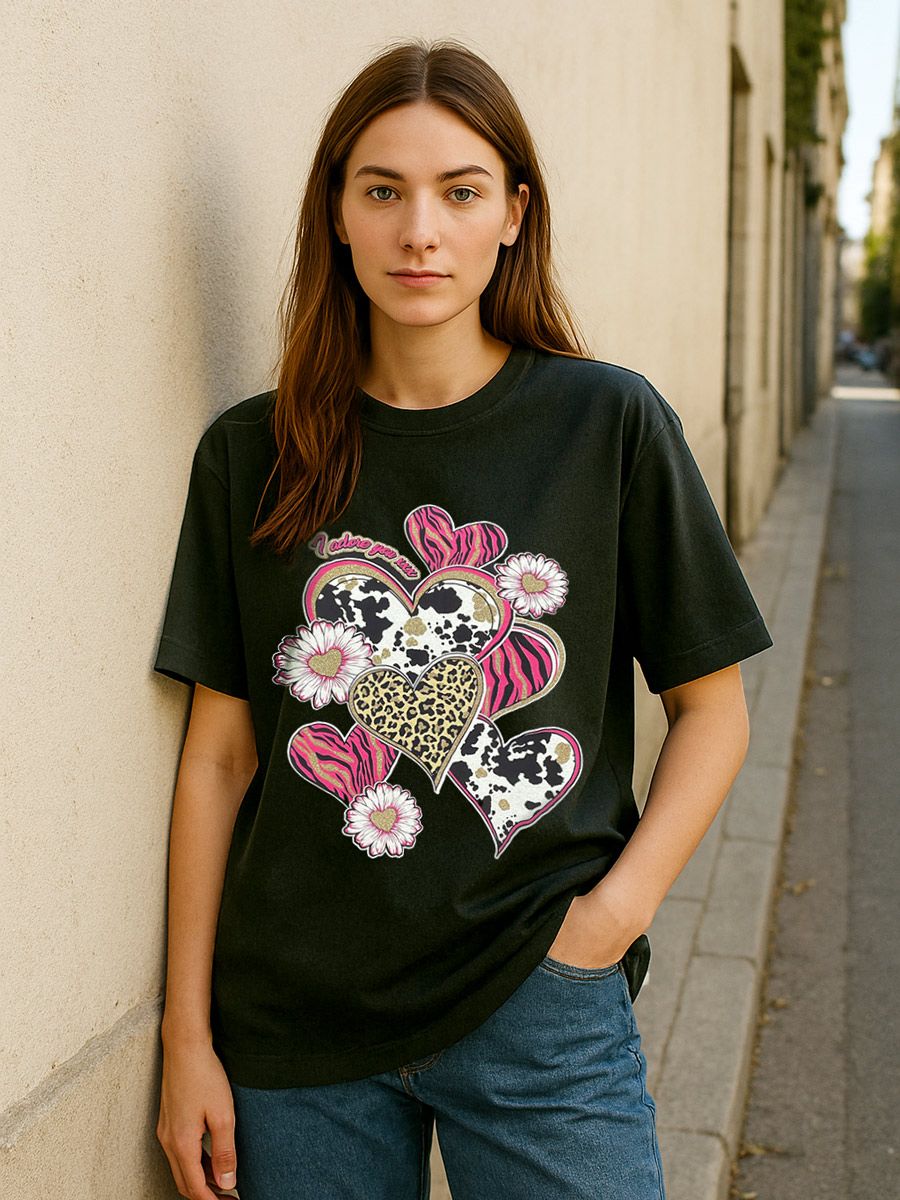 I Adore You Graphic Printed T-Shirt