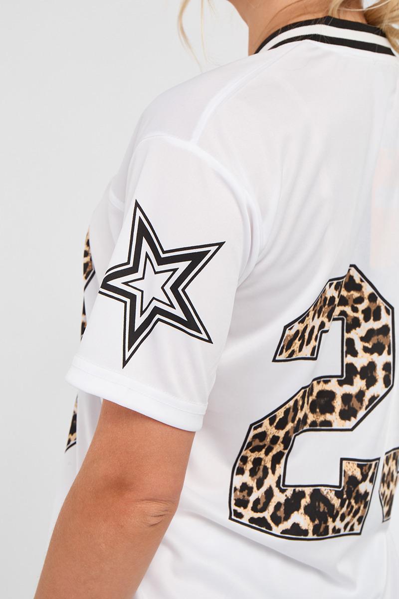 Leopard Print 23 T-Shirt With Shorts Co-ord