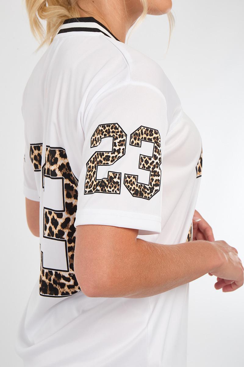 Leopard Print 23 T-Shirt With Shorts Co-ord