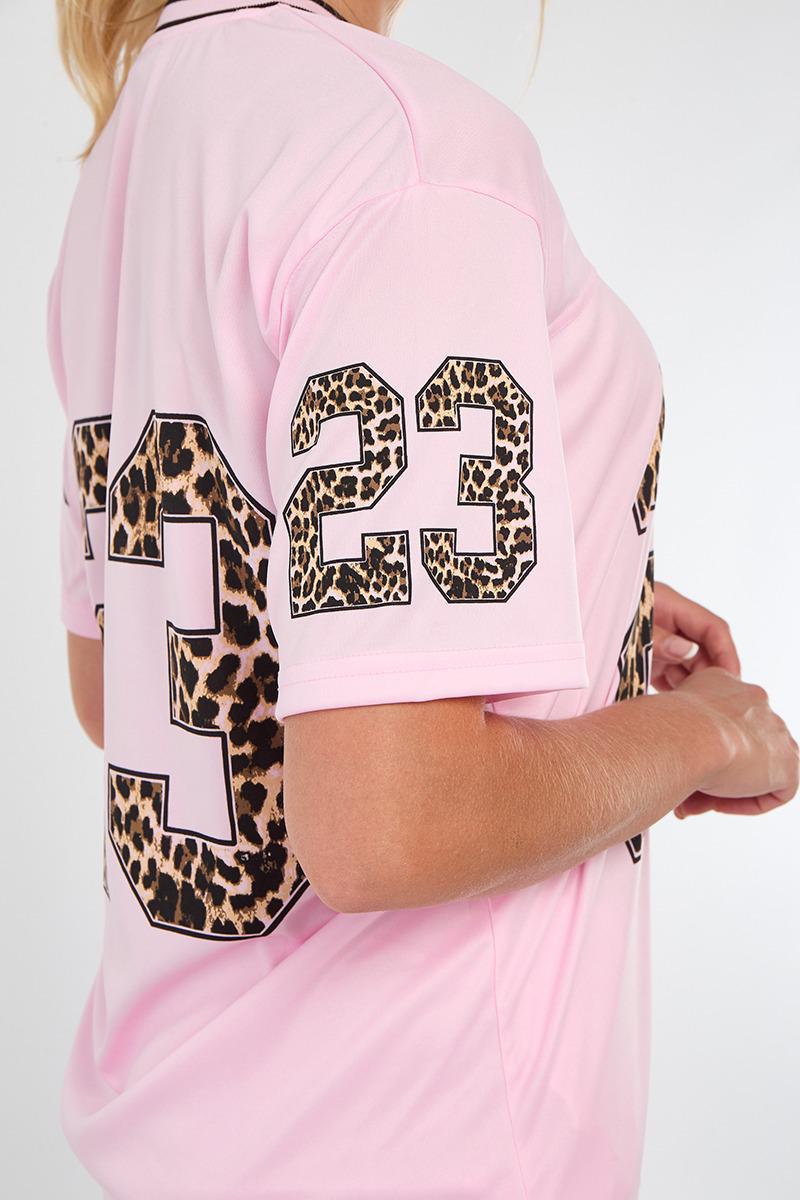 Leopard Print 23 T-Shirt With Shorts Co-ord