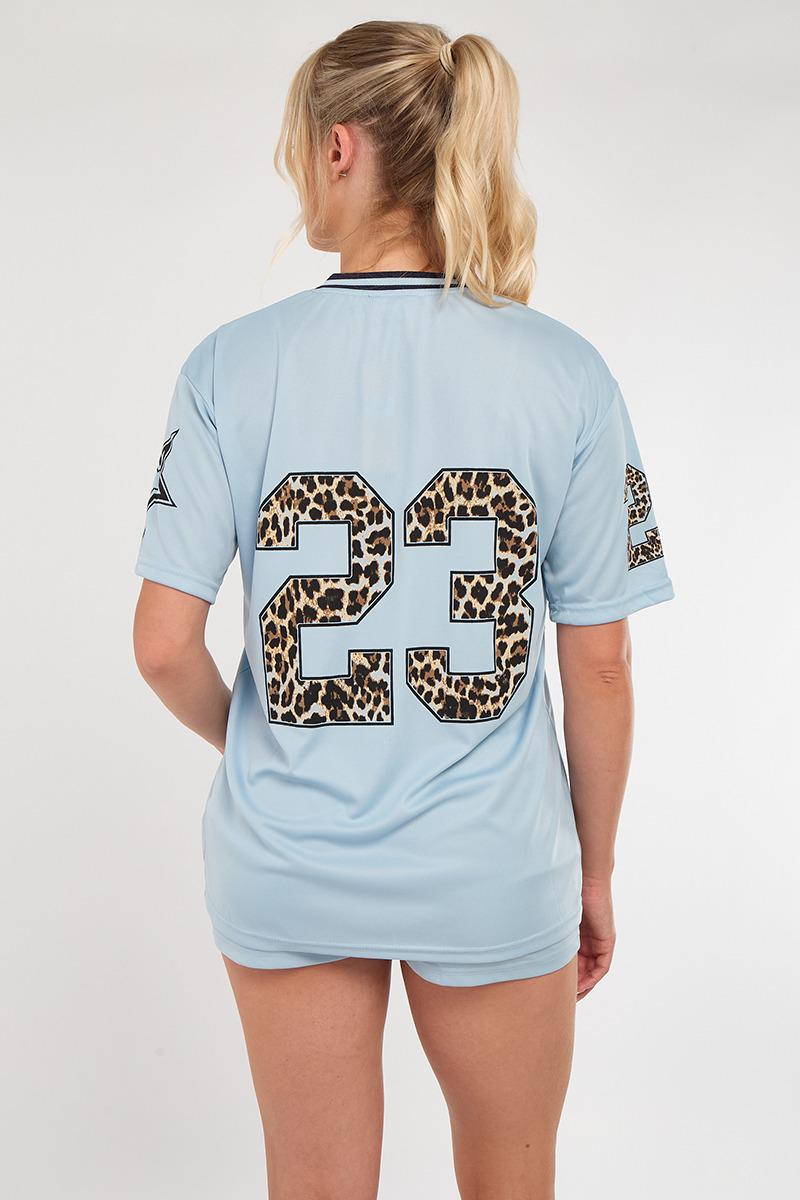 Leopard Print 23 T-Shirt With Shorts Co-ord