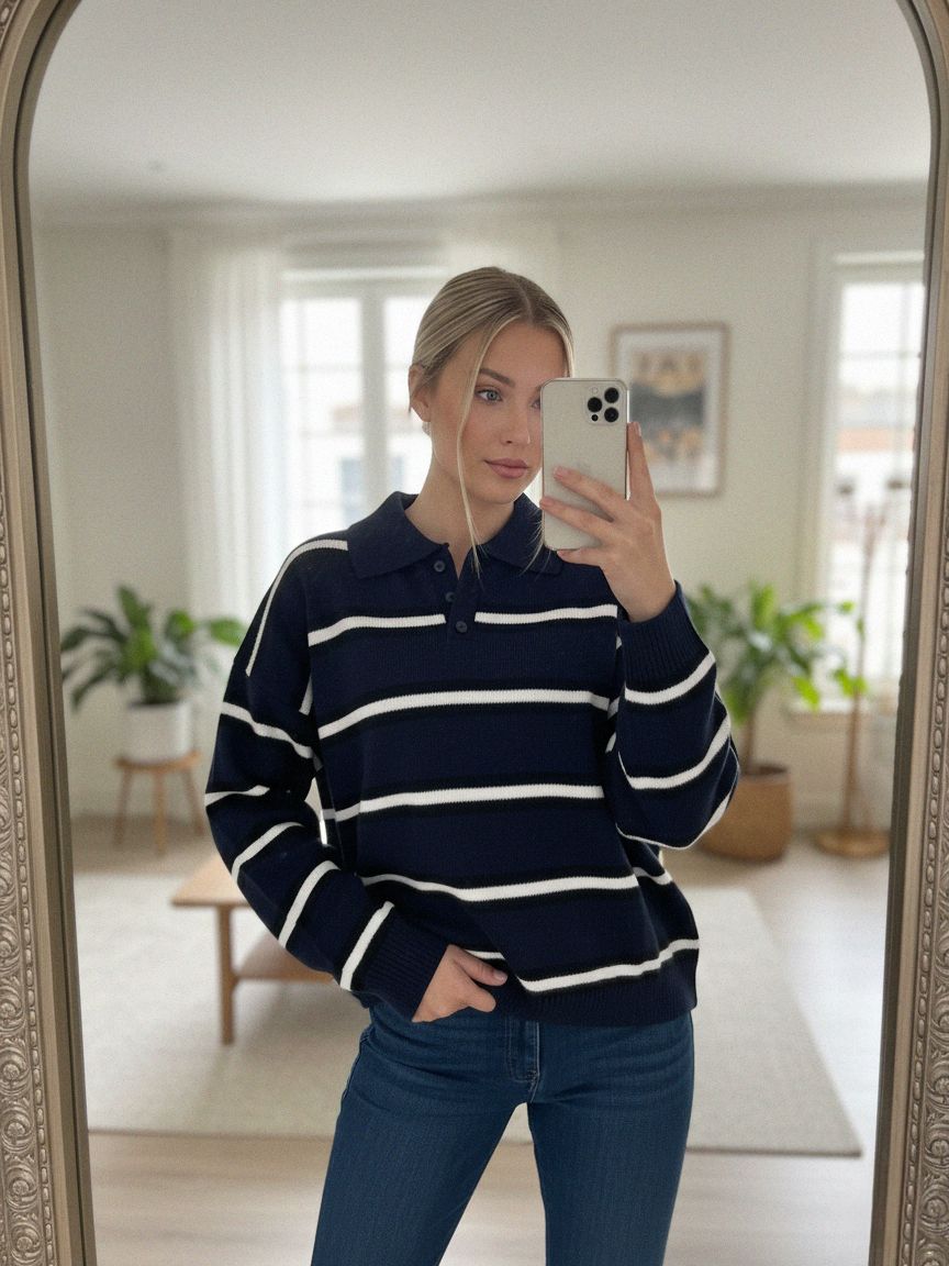 Knitted Rugby Top