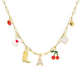 A-Z 26-Letter Diamond Initial Necklace, Multi Pendant
