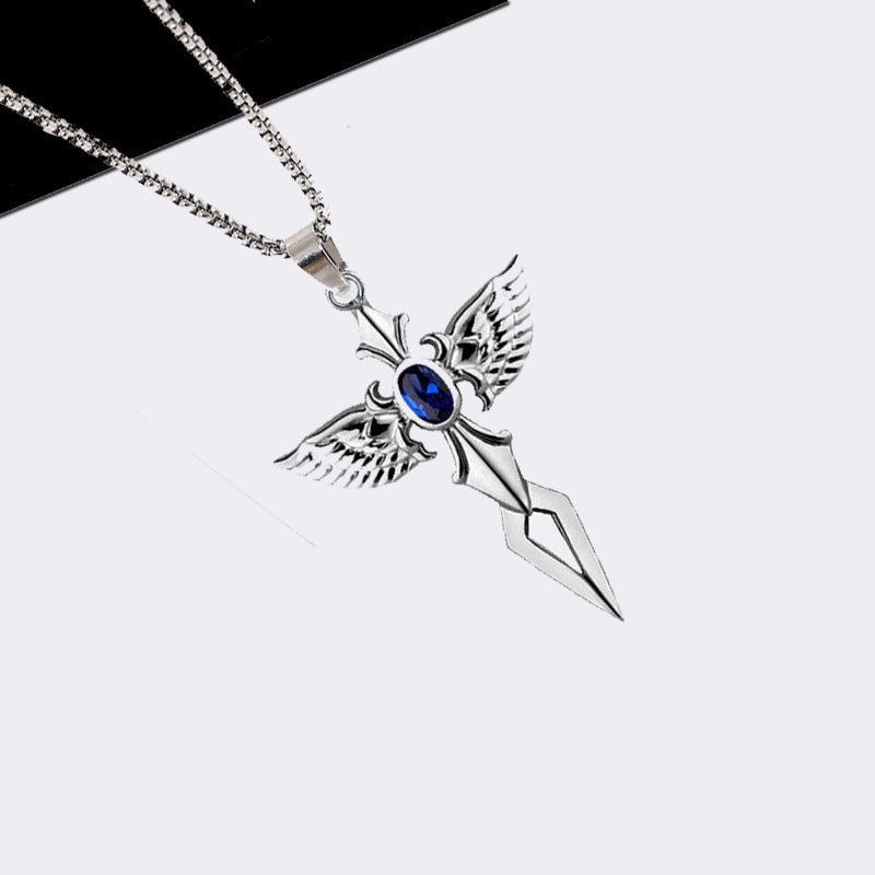 Sword Pendant Hip Hop Fashion Necklace