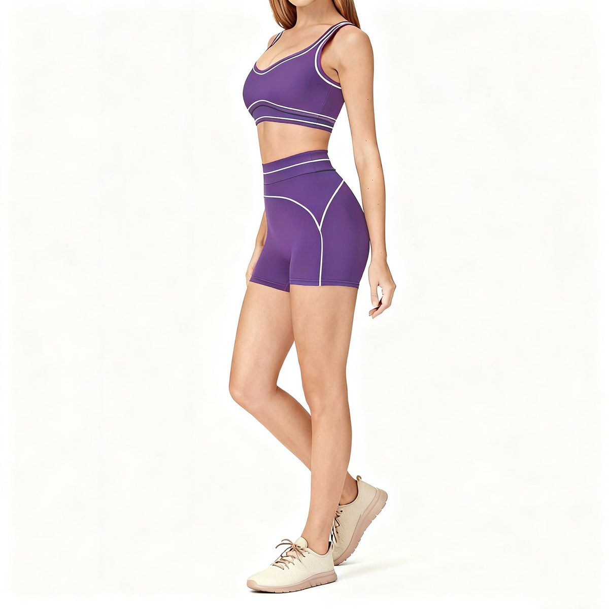 Yoga Shorts Outdoor Running And Fitness Outfit Set