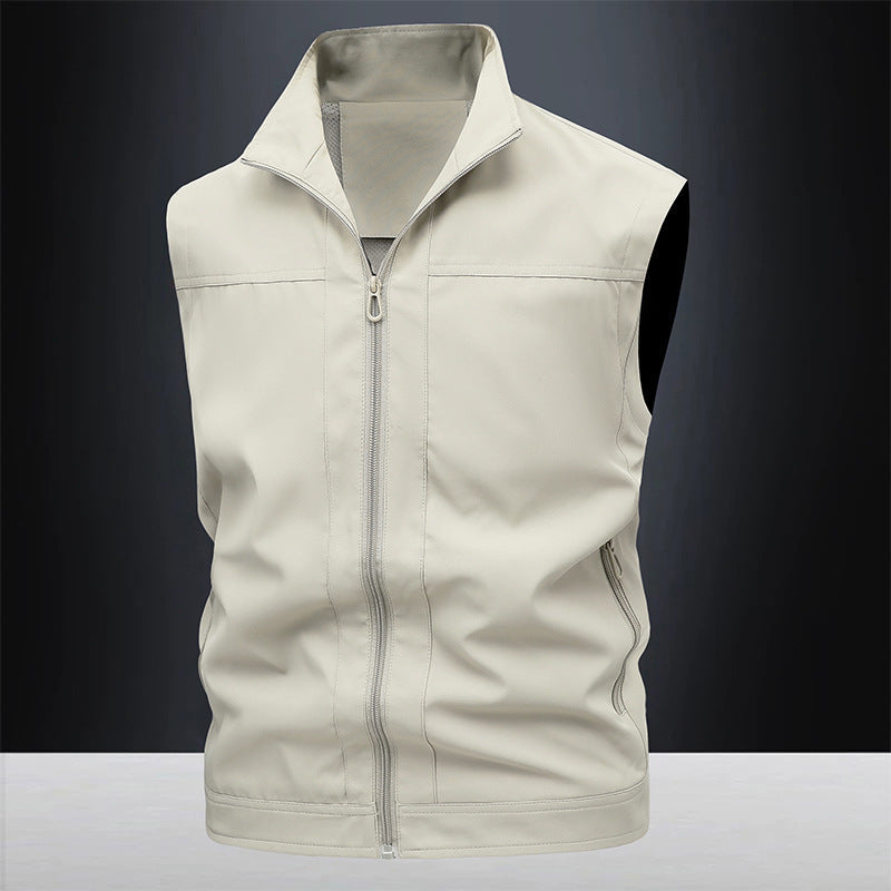 Workwear Stand-up Collar Breathable Quick-drying Horse Men's Casual